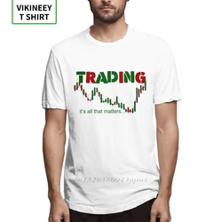 Men's O-neck Share Stock Trading Tee Shirt Investment Forex Stock market Candlestick chart Harajuku T shirt