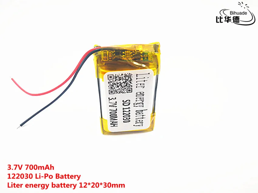 Litrowa bateria energetyczna Dobra jakość 3,7 V, 700 mAH, 122030   Polimerowy akumulator litowo-jonowy / litowo-jonowy do zabawek, POWER BANK, GPS,