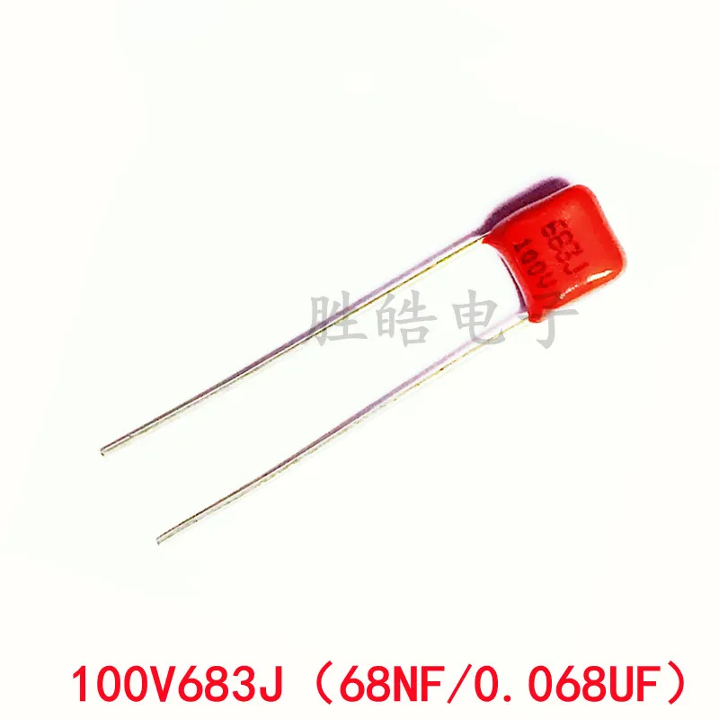 20PCS 100V683J High Quality 5% 0.068UF Pitch 5mm 68NF 100V 683 683J CBB Polypropylene Film Capacitor