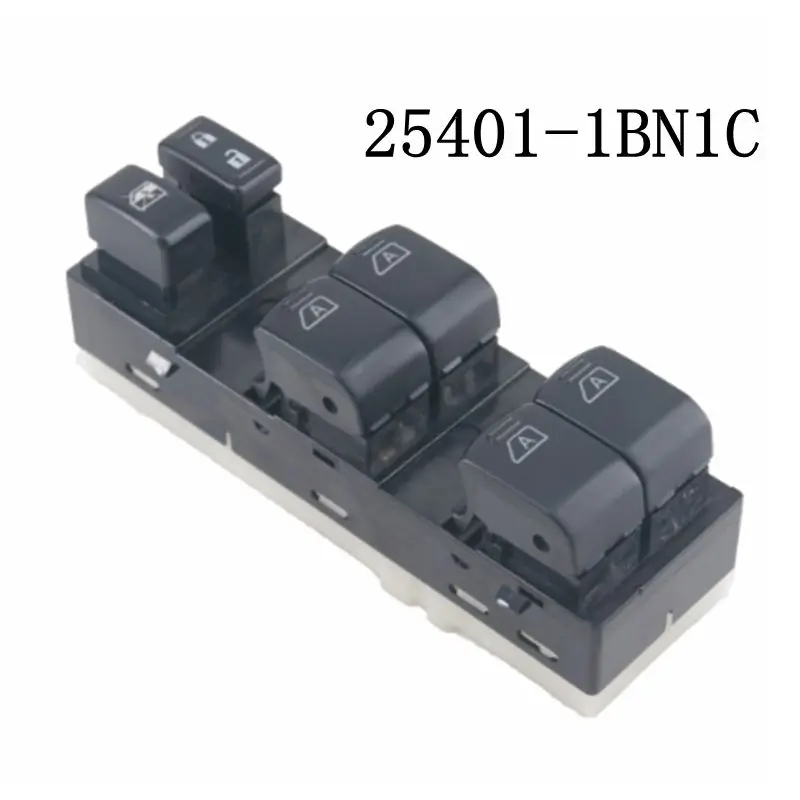 

NEW 25401-1BN1C Electric Power Master Window Switch 254011BN1C Fit For Nissan EX25 J50 Infiniti FX35 CLS51 Q60/G QX50/EX QX70/FX