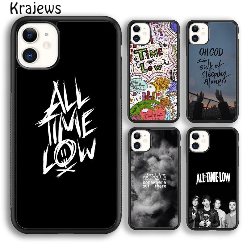 Мягкий чехол для телефона с логотипом krajew ALL TIME LOW Rock для iPhone 15 SE2020 14 6 7 8 plus XR XS 11 12 13 pro max