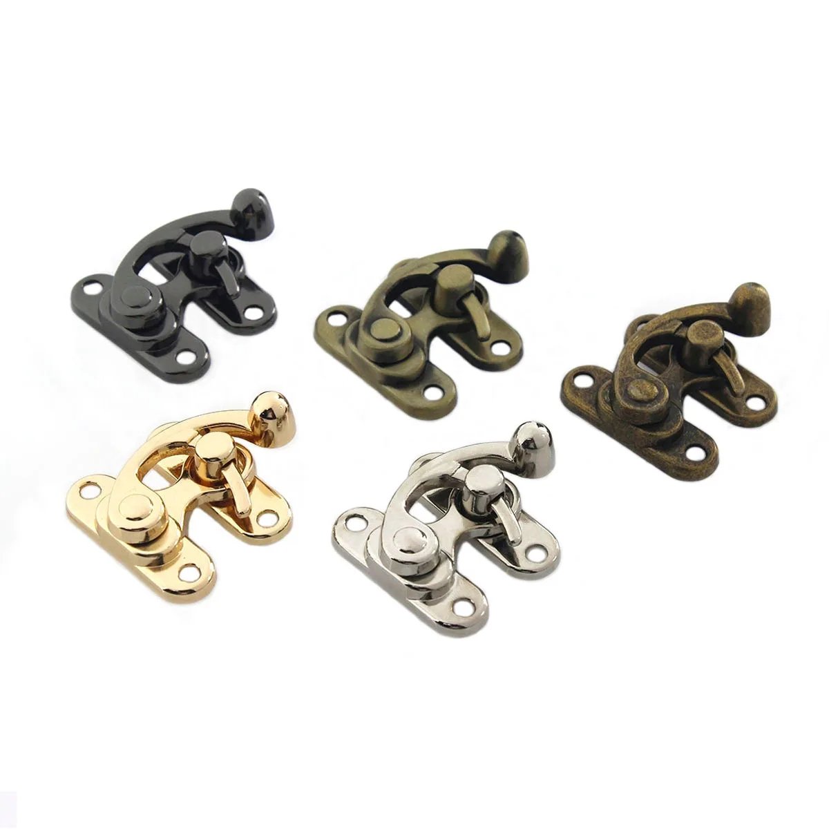 1pcs Metal Vintage Wooden Box Lock Fashion Buckle With Screws for DIY Bags Luggage Handbags Furniture Hardware Accessories