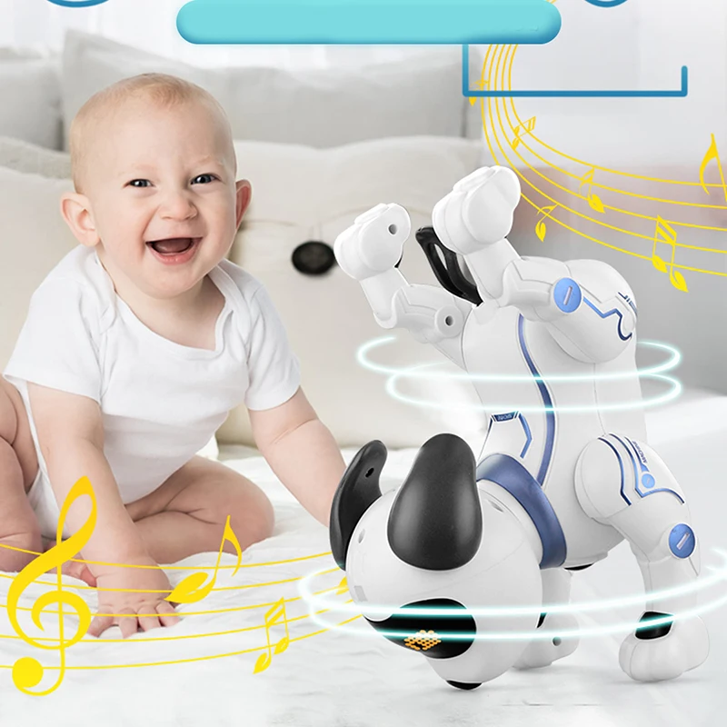 Robot télécommandé pour animaux domestiques, jouet électronique pour faire des cascades, idéal pour danser, Programmable, cadeaux pour enfants