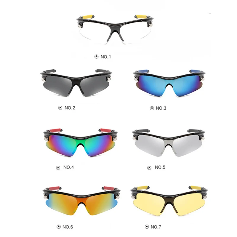 Outdoor Bicycle Glasses Road Cycling Sun Glasses PC Sports Windproof Sunglasses New Riding Light Goggle Multicolor Bike Eyewears