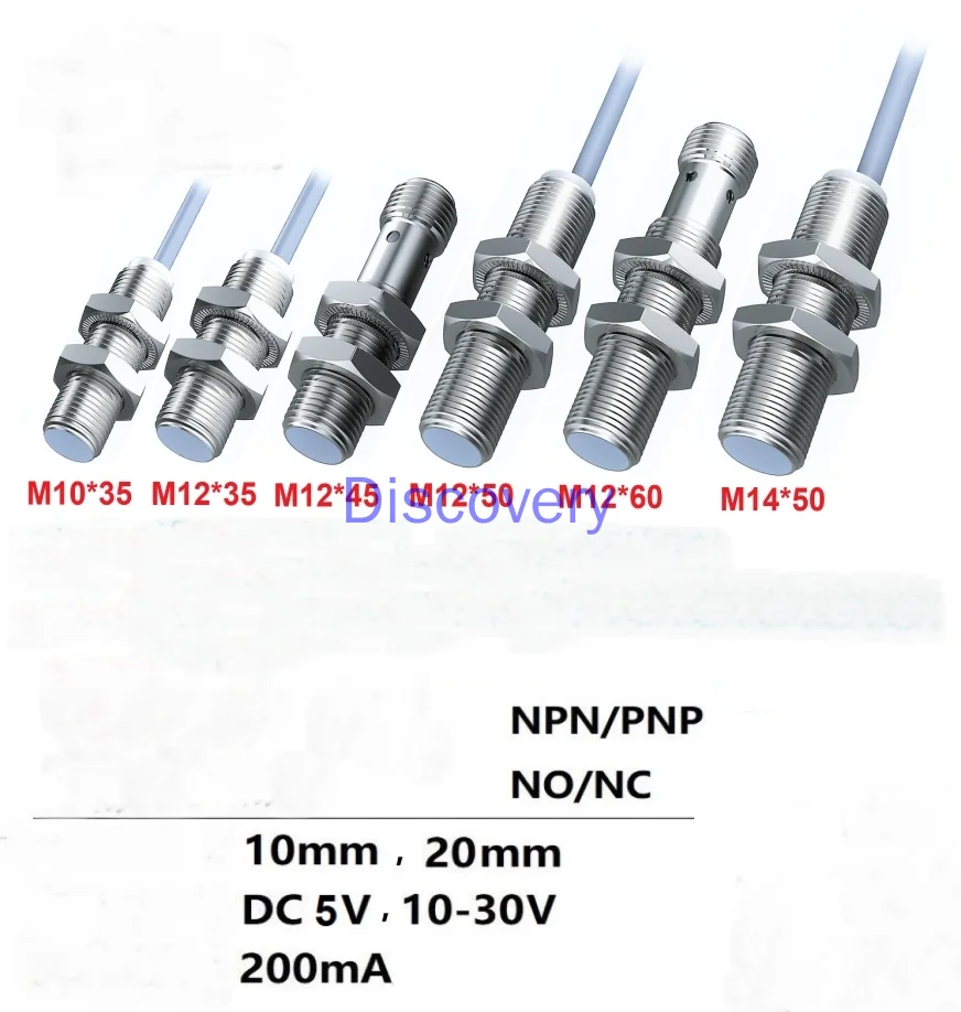 Custom M10 Hall Sensor Magnetic Proximity Switch NPN/PNP Induction Magnet Can Be Customized 20mm