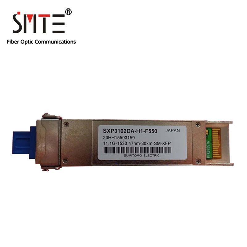 

Sumitomo SXP3102DA-H1-F550 11.1G-1533.47NM-80km-SM-XFP DWDM ESFP Fiber Optical Module