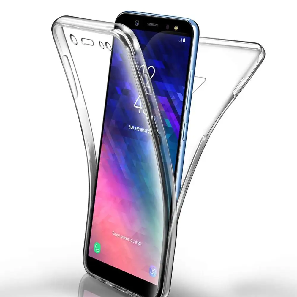 360 Cover on for Samsung Galaxy S10 S9 S8 Plus S7 S6 Edge Note 10 Pro 9 8 S10E Case Soft TPU For A10 A30 A40 A50 A60 A70 Case