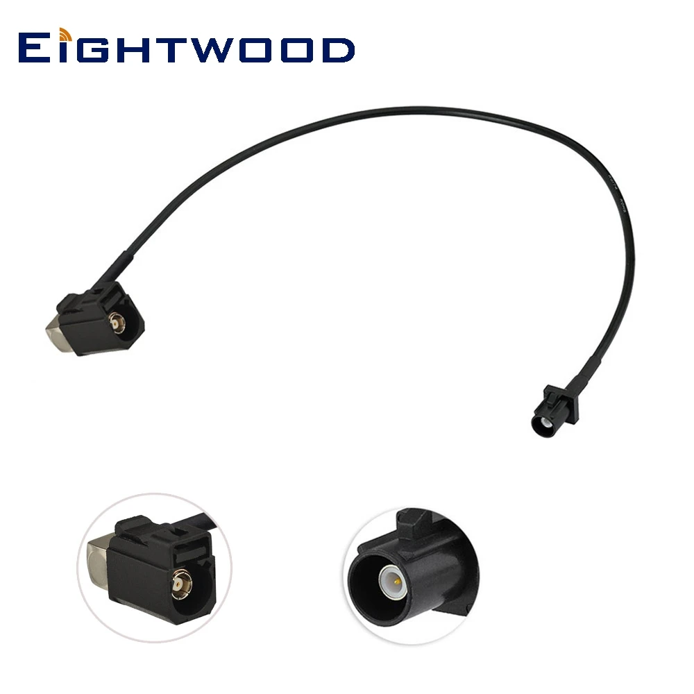 

Eightwood Car Antenna Adapter Cable Fakra A Right Angle Jack to Fakra A Straight Plug Pigtail RG174 Coaxial 15cm Customizable