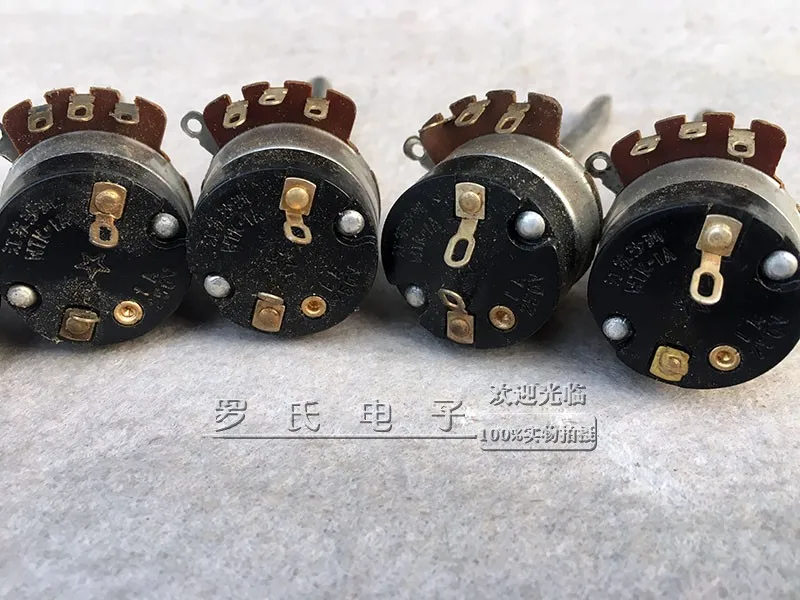 Красный светильник 711 серии WT1A-0.1W22K47K100K470K радио с переключателем ложки с длинной ручкой, потенциометр 6 мм