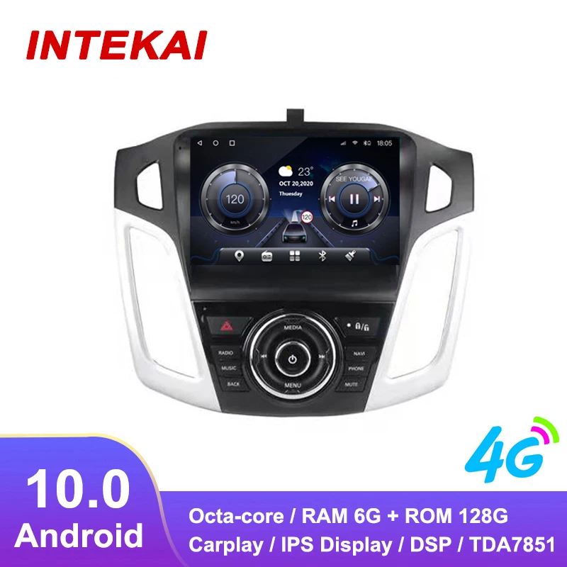 

9" Android 10 Car Radio Multimedia Navigation Player For Ford Focus 2011 2012 2013 GPS Autoradio Carplay Video head unit Stereo