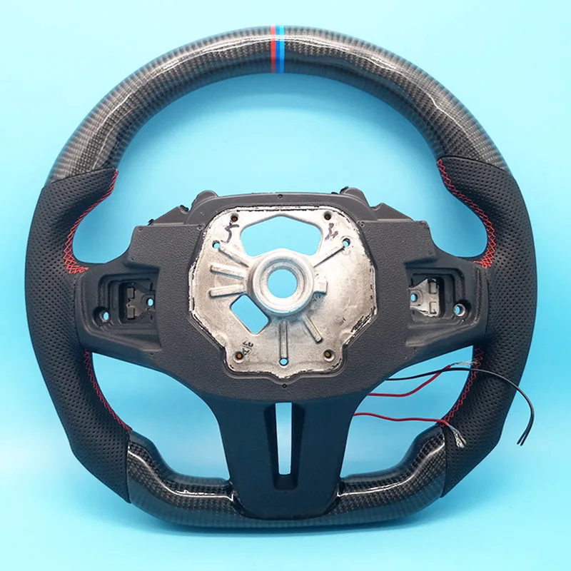 100% Real  Carbon Fiber Steering Wheel For BMW 3 Series 4 Series 5 Series G20 G30 G38 F90 G01 G02