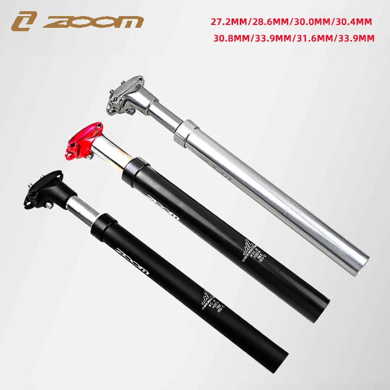 ZOOM mountain bike Bicycle Suspension Seatpost Mtb Shock Absorber Seat post 27.2 31.6MM Dropper Aluminum Shockstop Tube