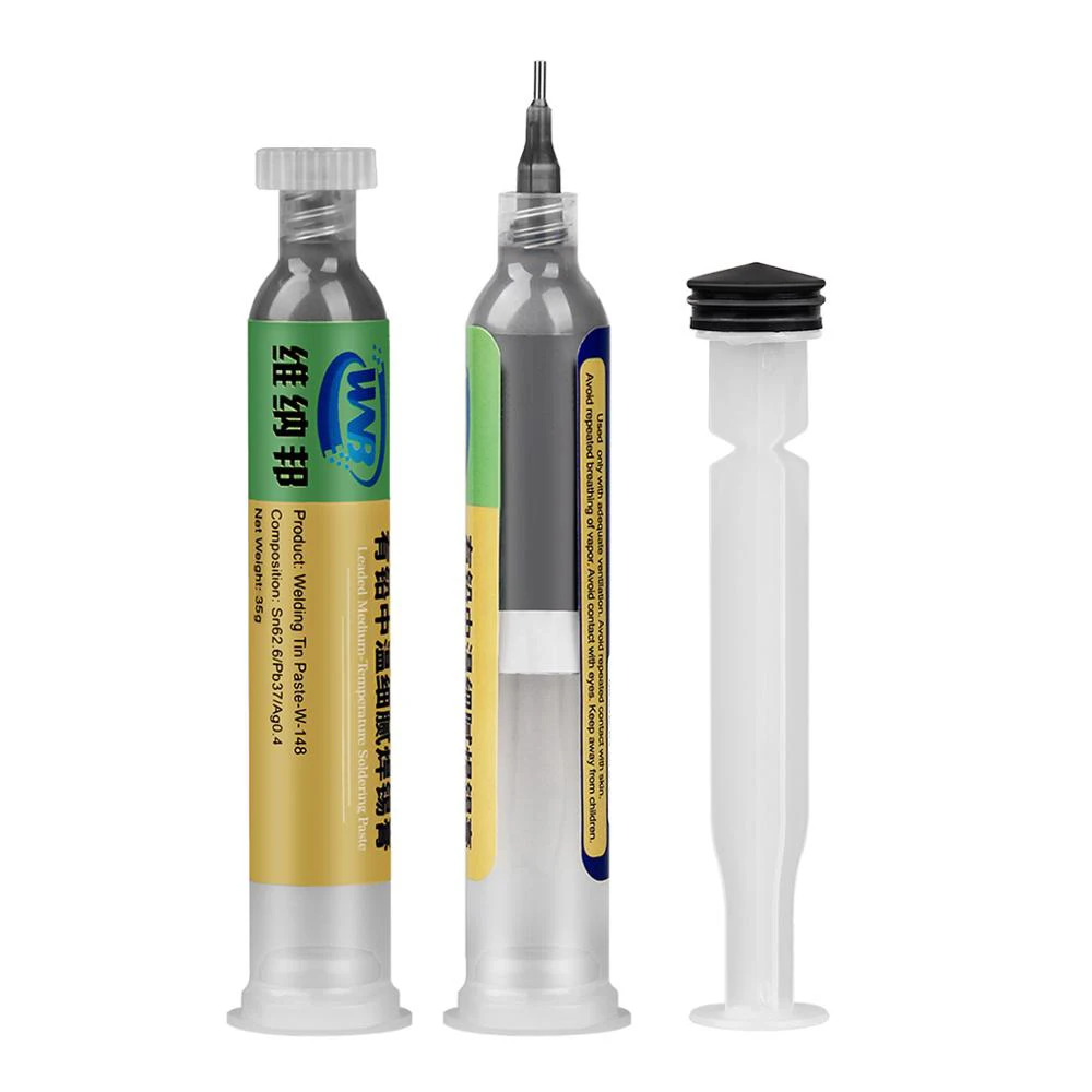 

10CC BGA Solder Paste Flux 148℃ Melting Point Syringe Soldering Tin Paste for BGA Reballing Stencil Repair Tools