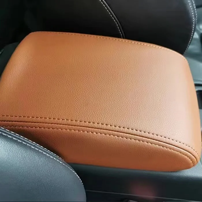Reposabrazos Central de cuero para Audi, caja de protección, accesorios de modificación, urdimbre de ante superior para A3, A4, A5, A6, A7, Q3, Q5