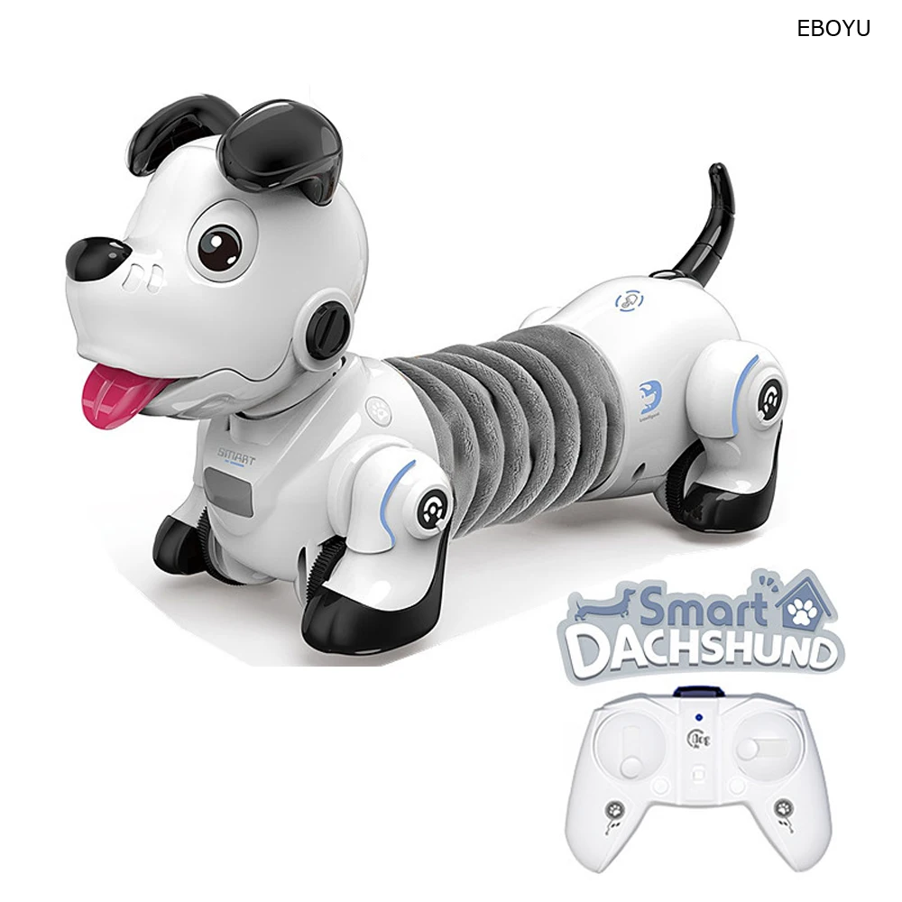 

EBOYU 603 RC Robot Dog Programmable RC Robotic Stunt Puppy Dachshund Dog Electronic Pets Intelligent Walking Dog Toy for Kids