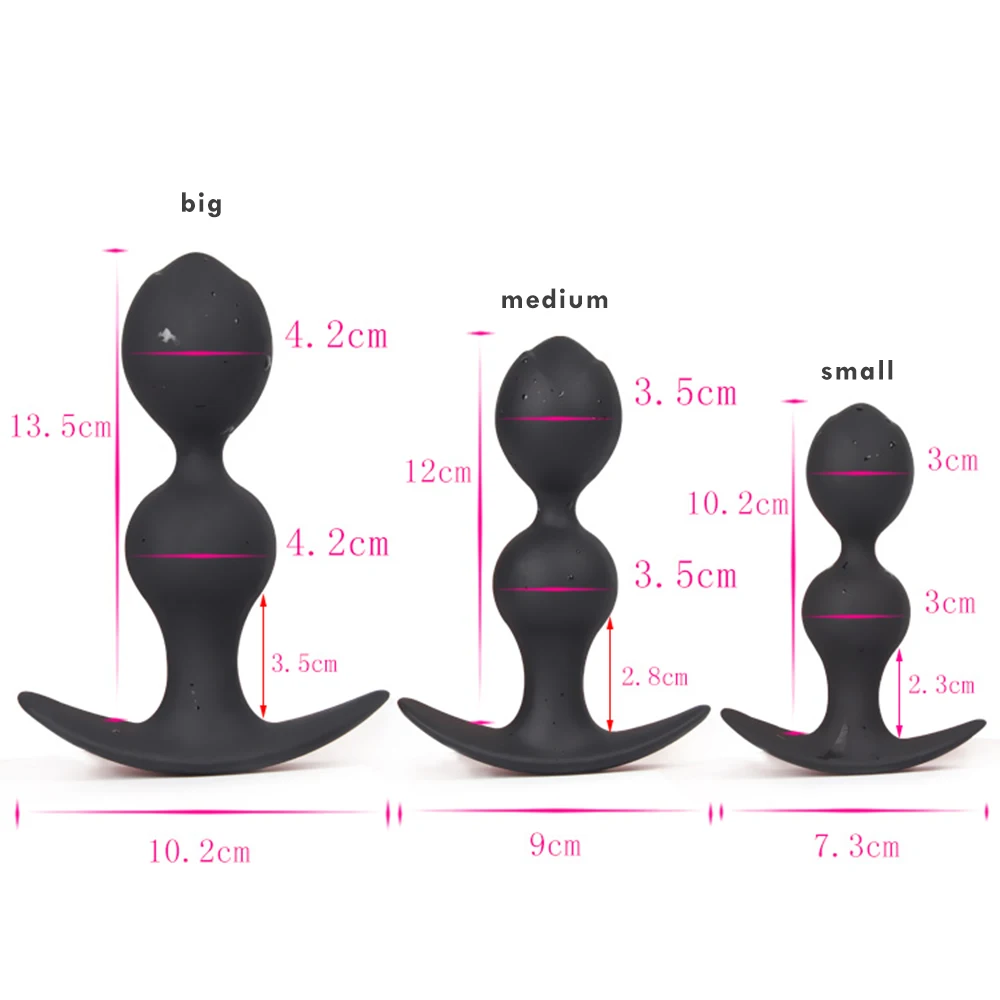 Silicone Anal Plug Sets Butt Plugs Anal Dildo Sex Toys For Men/Woman Beginner Erotic Intimate Adult Sex Plug Anus Trainner