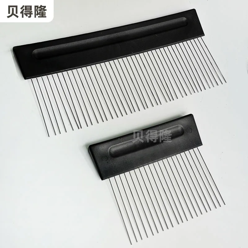 Stainless Steel Art Tooth Comb Brush Cloth Pattern Paint Brush Linen Stripe Modeling Art Paint Diatom Mud Tool for Wall Decorate