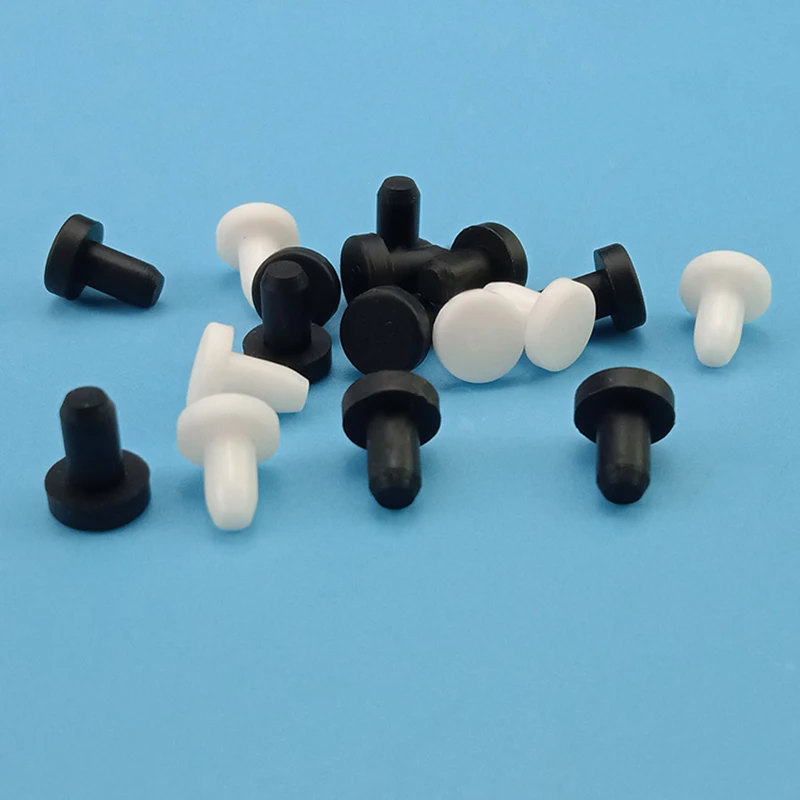 10pcs Silicone rubber T type Plug Stopper Female Male Round caps 2.7mm 3mm 3.3mm 3.5mm 3.8mm Plastic Test Tube caps Hole Masking