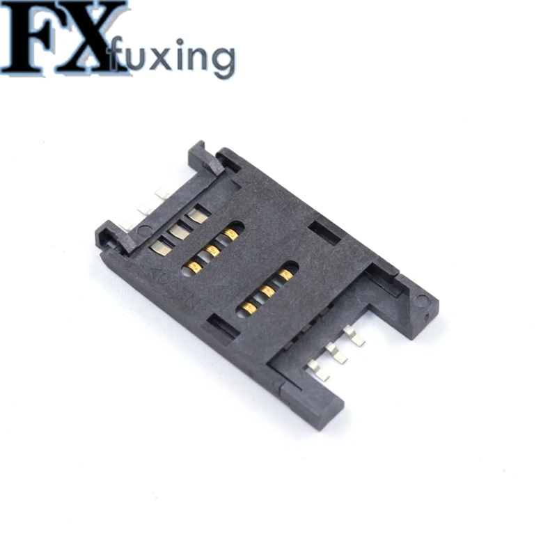 10PCS/LOT Card holder 6P Connector SMT TF Memory Card Socket / Slot / Seats / Holder For Phone 6Pin All Plastic SIM