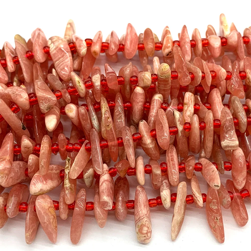 Veemake Slabs Slices Stick Teeth Drill Side Comb Beads Kyanite Aquamarine Rhodochrosite Chrysocolla Chrysoprase Moonstone C3