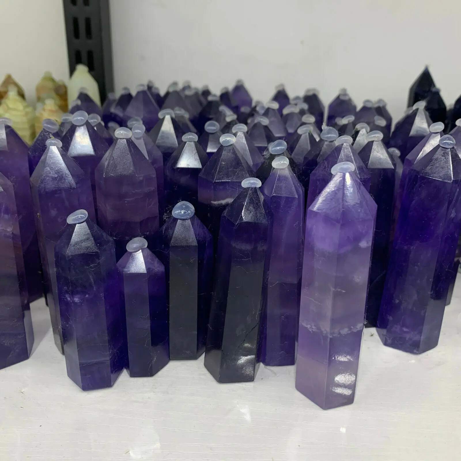 2.2lb natural purple fluorite quartz Obelisk wand healing