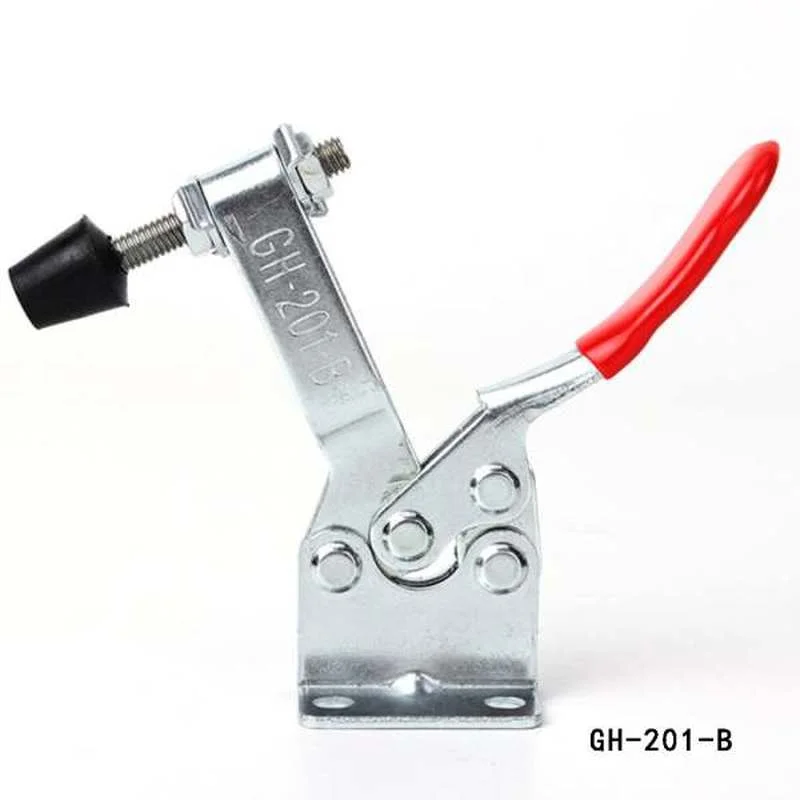 1 PCS/set Red Crank Clamp GH-201B 100kg Quick Release Tool Horizontal Clamp Manual Heavy Tool Accessories