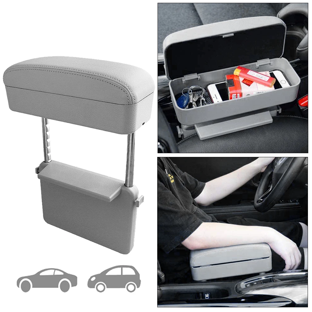 

Car Armrests Box For Renault Duster Kadjar Clio Espace PU Leather Car Elbow Support Adjustable Armrest