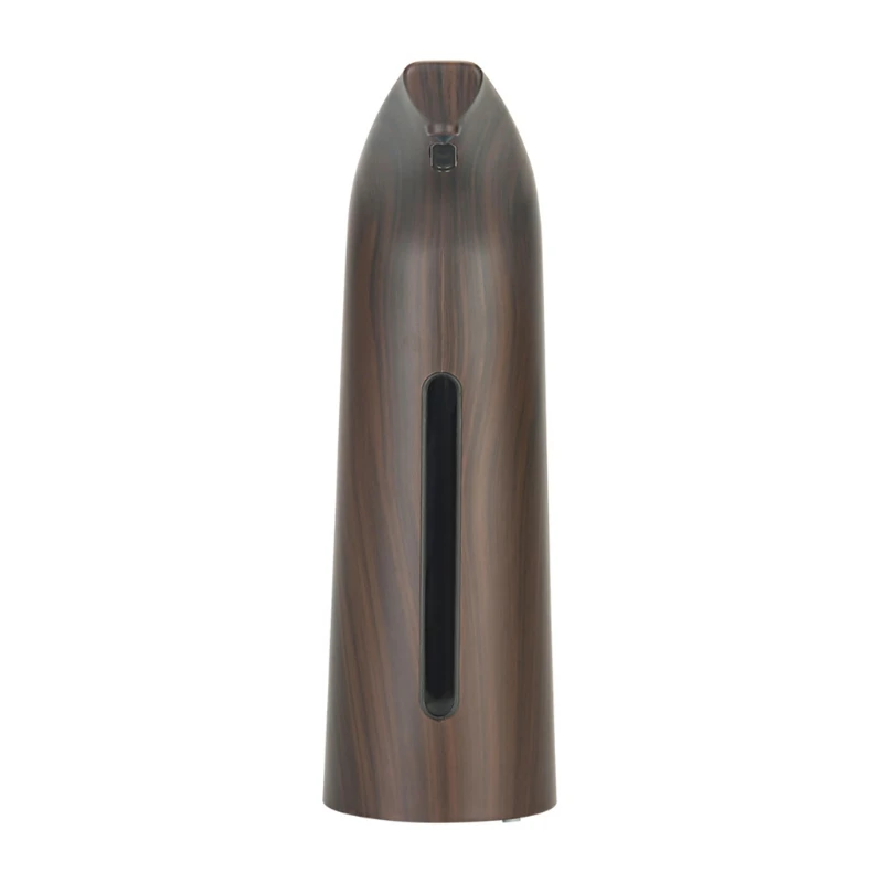 K1KA 400ml Automatic Liquid Soap Dispenser Deep Wood Grain Pattern Battery Operated Waterproof Touchless Disinectant Machine for