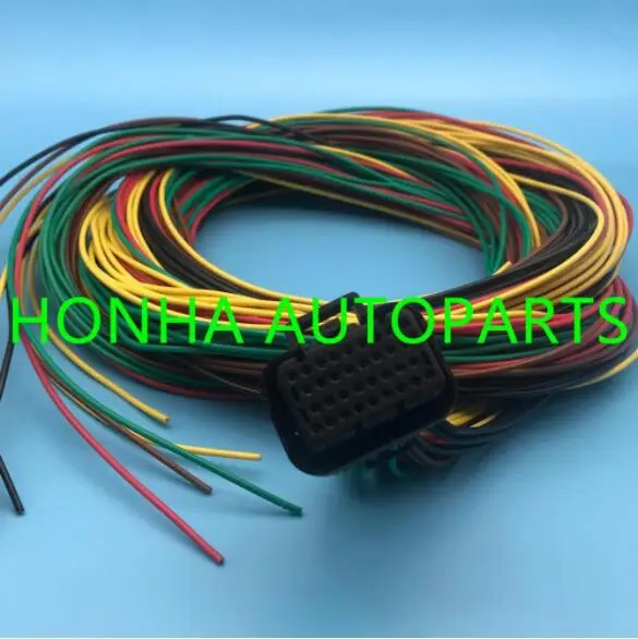 

Free shipping 1 pcs/lots 34 Pin 4-1437290-1 Female Tyco AMP Auto Oil Gas Connector 34 way connector with wire or without wire