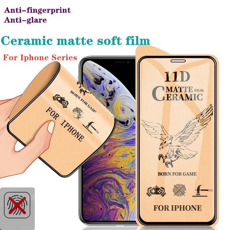 Matte Ceramic Protective Film For iPhone 14 Plus 13 12 11 Pro Max 12mini SE2020 XS MAX XR X 8 7plus 6 6s Screen Protector