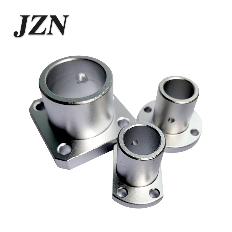 Guide shaft support base optical axis support seat round flat flange optical axis mount 8 10 12 15 16 20 25 30 35 40 50
