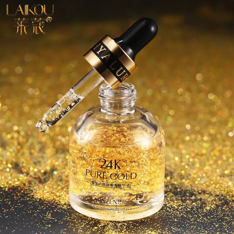 

LAIKOU Hexapeptide 24K Gold Eye Face Serum Anti-Aging Anti-Wrinkle Moisturizing Protein Tense Moisture Essence Eye Skin Care