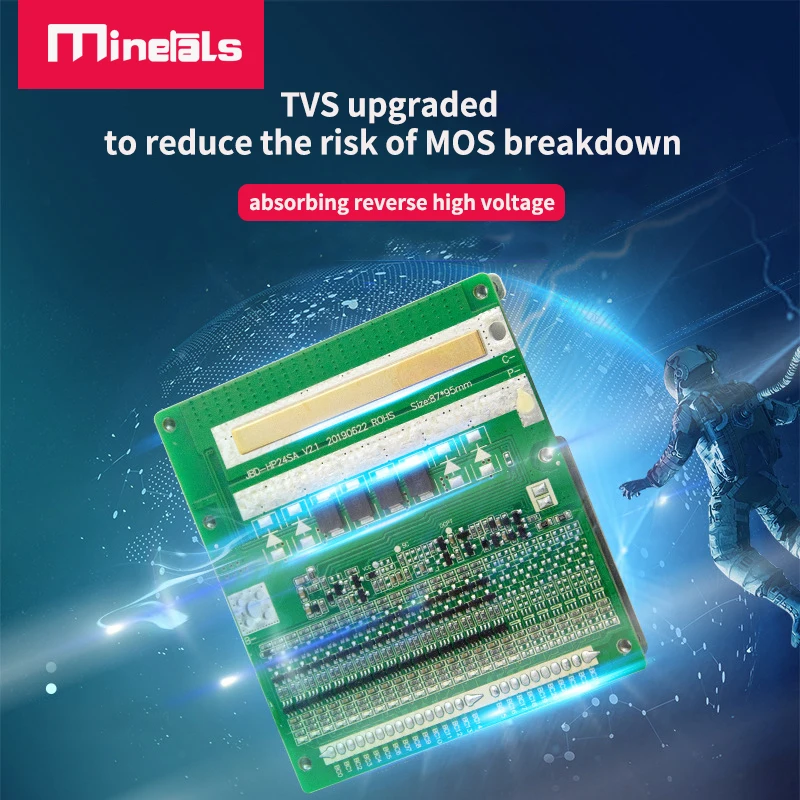 16S 30A 40A 50A BMS PCM 60V Polymeride Pin Lithium 48V LiFePO Xe Tay Ga Y Herramientas BMS