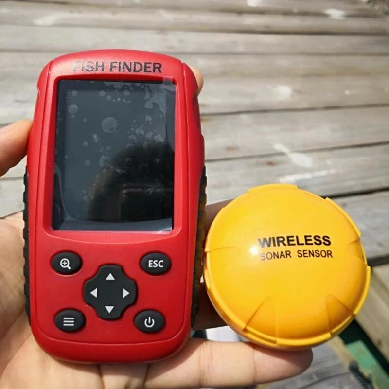 Détecteur de poisson portable sans fil, affichage, capteur macar, alarme, 50m de profondeur, 200m, prise en charge des appâts de pêche, jouets de bateau