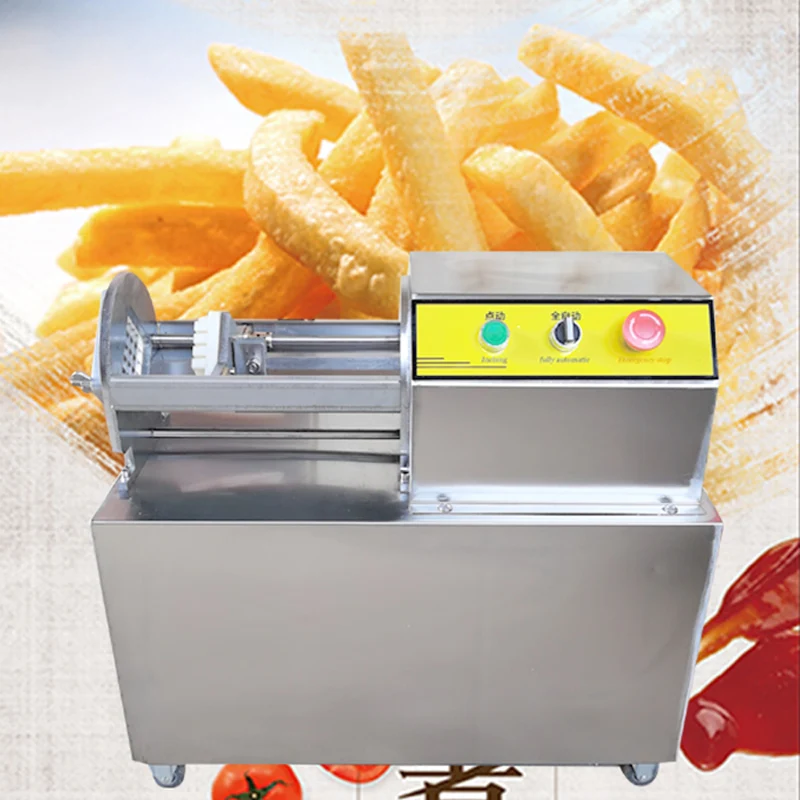 Electric Potato Chips Making Machine Effective French Fry Slicer Chipper Cut Kitchen