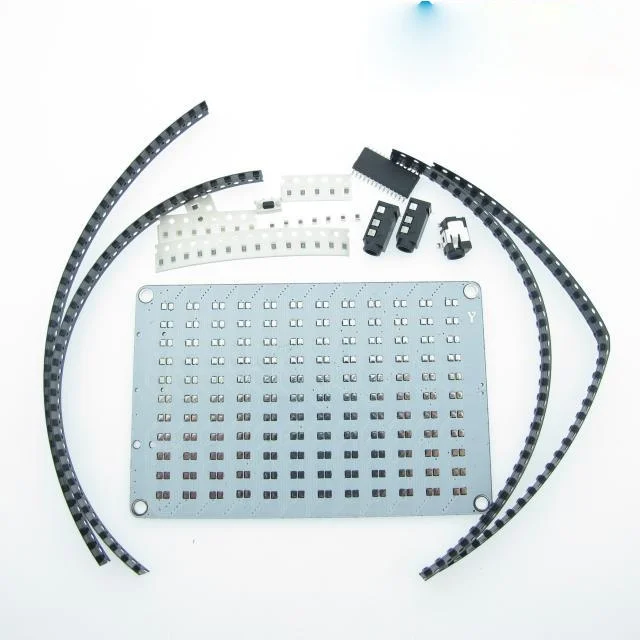 FFT สเปกตรัมเพลงเสียงควบคุม LED Dot Matrix เครื่องวิเคราะห์สเปกตรัมการผลิตอิเล็กทรอนิกส์ DIY