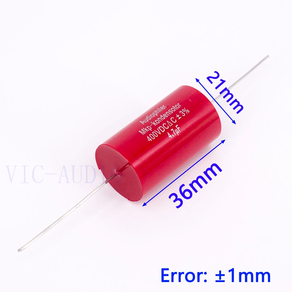 Конденсатор Audiophiler Mkp конденсатор с алюминиевой крышкой, 4,7 мкФ 400V DC 3% HI-FI Лихорадка безэлектродный конденсатор аудио конденсатор с алюминиевой крышкой, муфта деления частоты 4,7 мкФ