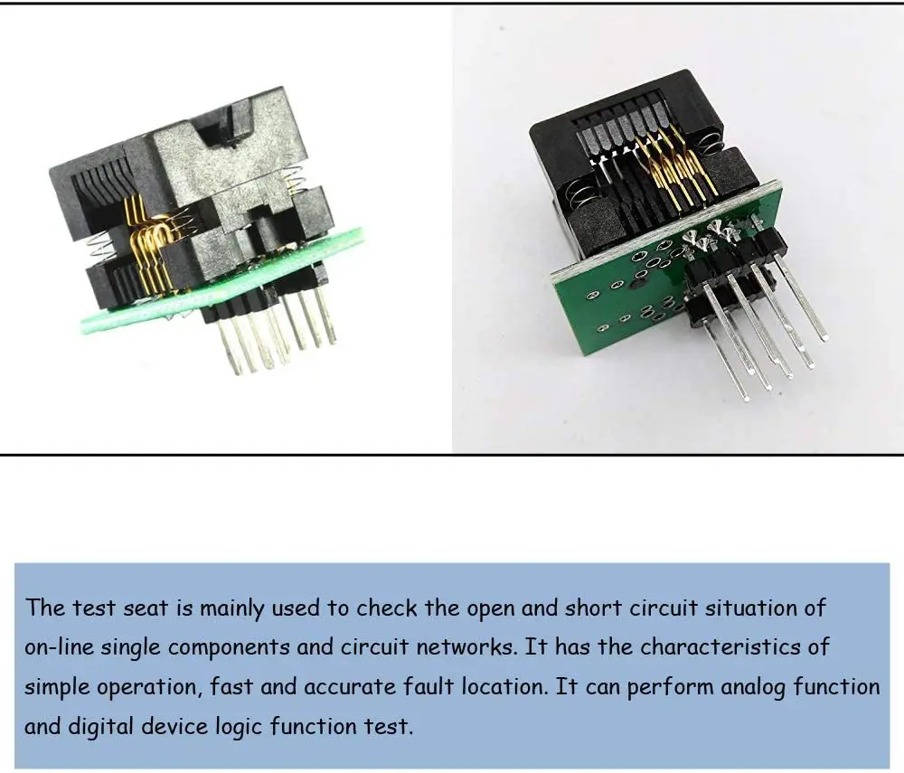 2 шт., модуль-адаптер SOIC8 SOP8-DIP8 для программатора