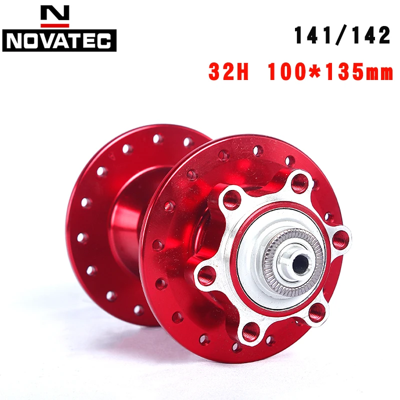 Novatec MTB Bicycle Hub 141/142 32Hole 100*135mm 7/8/9/10Speed Disc Brake quick release Bicycle Wheel Set Freehub Part