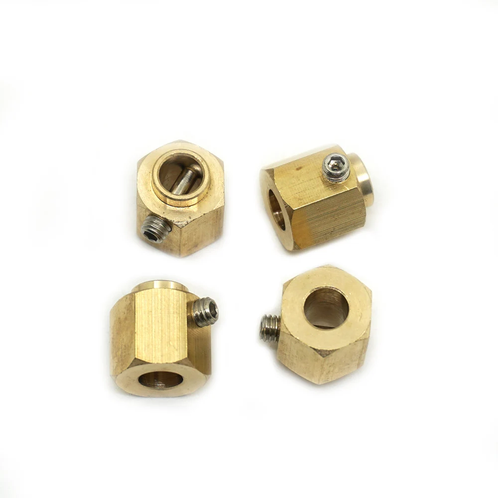 AXSPEED 5/8/9/10/11/12/15/20 mm schweres Messing 12 mm Radnaben Sechskant verlängerter Adapter für TRX-4 TRX-6 1/10 RC Crawler Autoteile – Detail 31