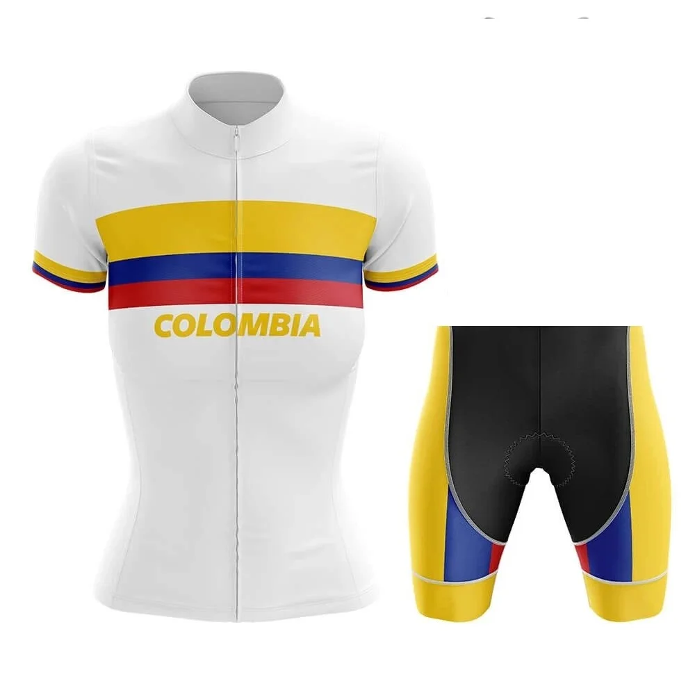 2020 Team Colombia Cycling Jersey Set Women\'s Cycling Clothing Road Bike shirts Suit Bicycle Bib Shorts MTB Wear Maillot Culotte