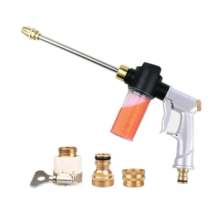 

Dropshipping High Pressure Washer Foam Car Wash Water Spray Gun Garden Watering Hose Nozzle Sprinkler Water Gun Irrigation Tools