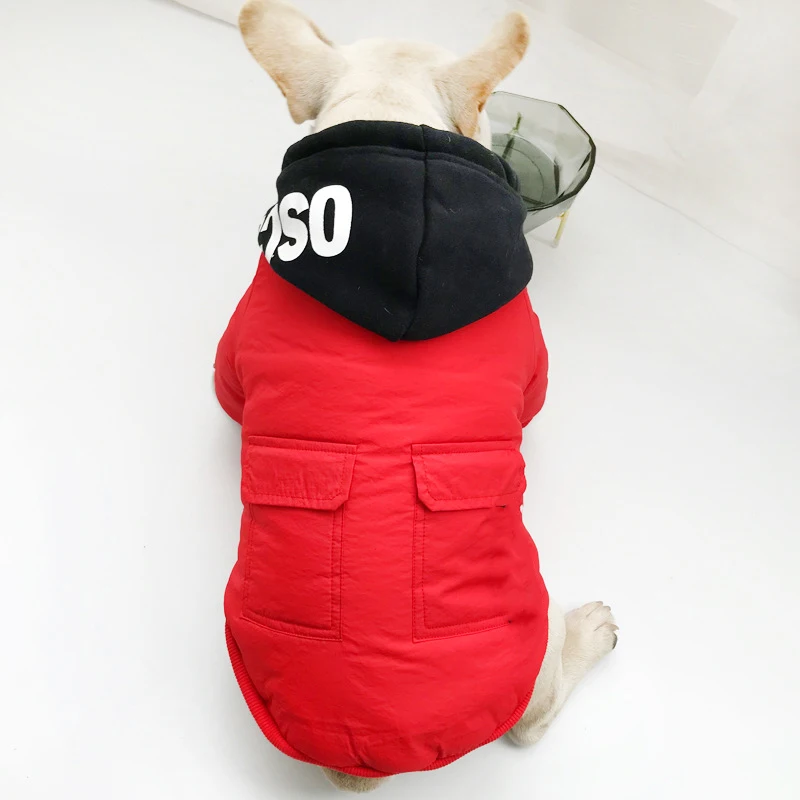 SUPREPET Haustier Hund Jacke Winter Hund Kleidung für Französisch Bulldog Warme Baumwolle Hund Winter Mantel Kleidung für Große Hunde ropa para perro