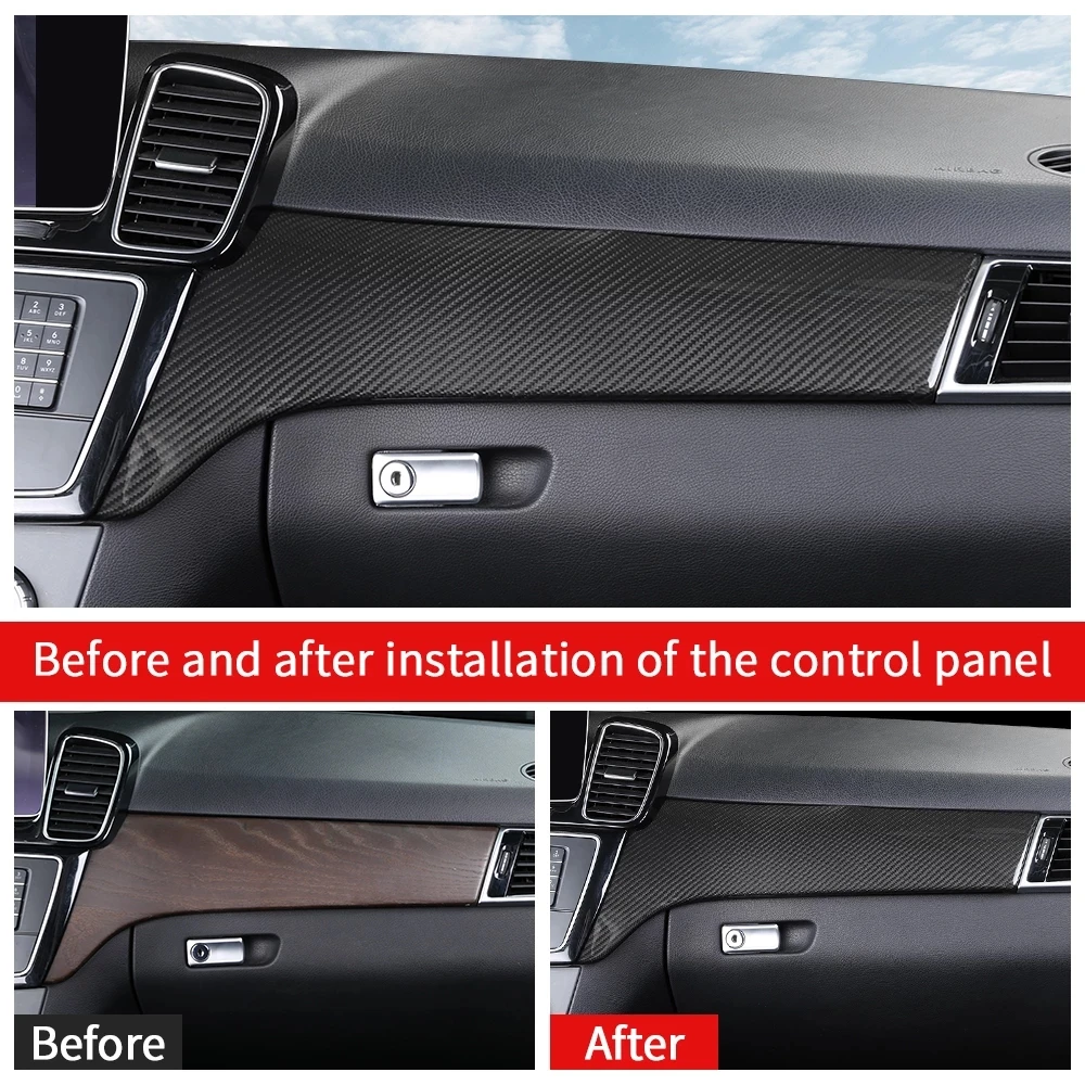 For Mercedes benz ML320 2012 GLE W166 coupe c292 350d GL x166 GLS amg control panel center console cover Interior Accessories