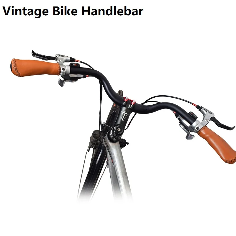 Bicycle Retro Vintage Bent Handlebar City Bike Fixed Gear Handlebar 25.4/31.8mm Bike Riser Handlebar Bike Parts 540/600/640MM