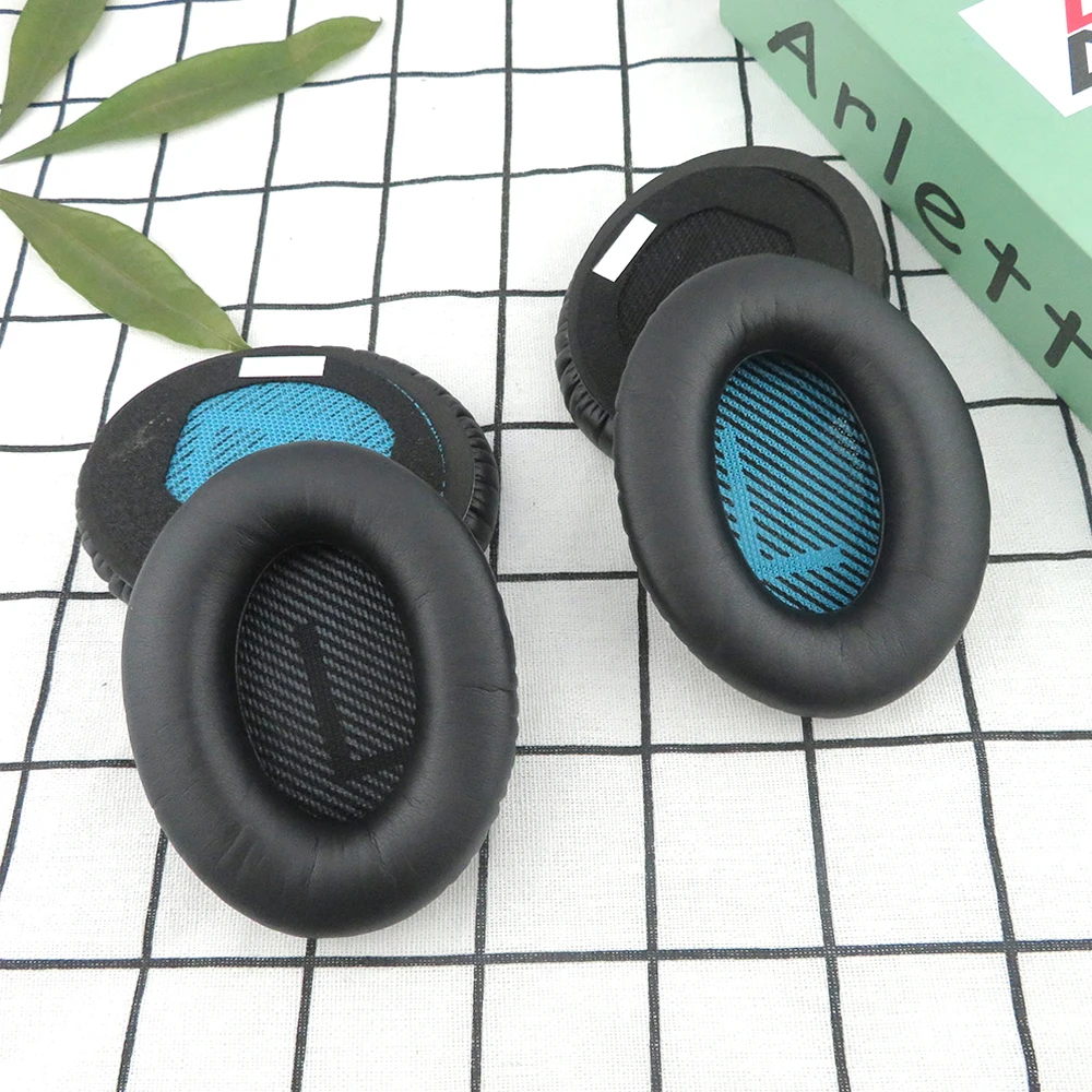 Ohrpolster Für Bose QC15 QC25 QC35 QC2 Kopfhörer Mithelfer Ersatz Ohr Kissen Faltig Leder Material