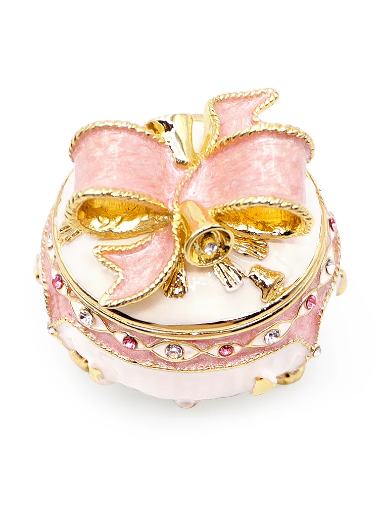 TT Jewelry Box Bow Bell High-Grade Ornaments European Jewelry Proposal Ring Storage Box