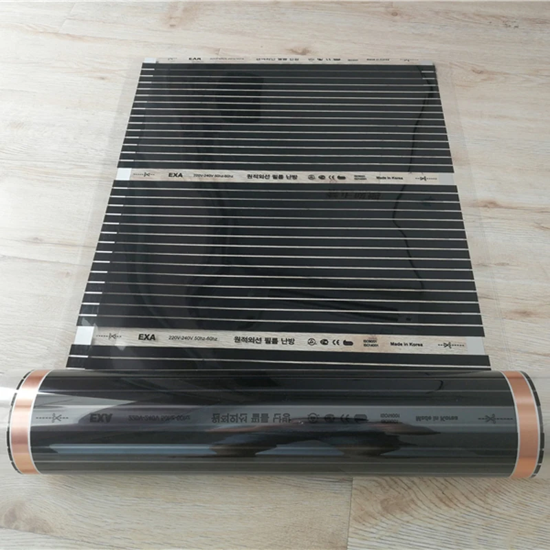 2 Square meter under floor Heating film, AC220V infrared heater for baby room good to health