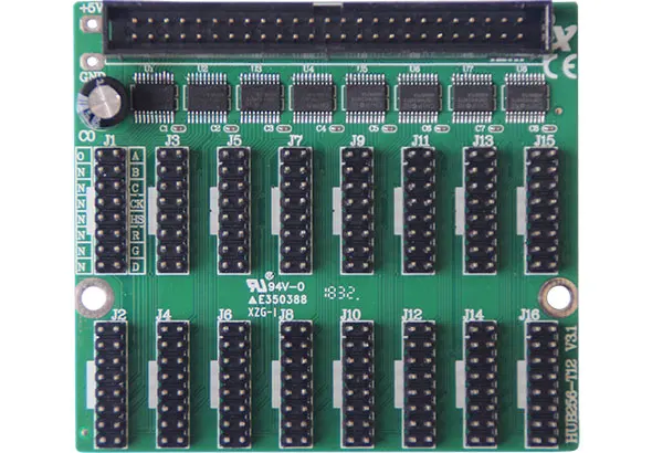 Onmáquinas conv12 16 nos de t12, placa de controle de display led com limite de 256 linhas, funciona com a série bx