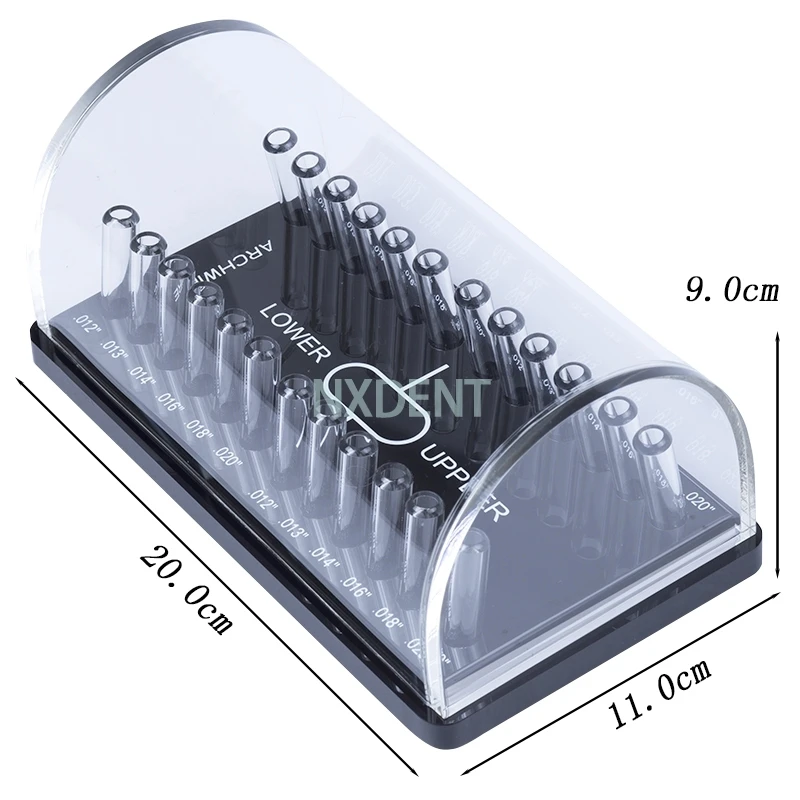 1pcs Dental Acrylic Organizer Holder for Preformed Orthodontic Round/Rectangular Acrylic Arch Wires Case